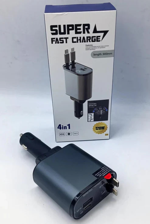 |4 في 1 شاحن قابل للسحب4 in 4 in1 Retractable Charger